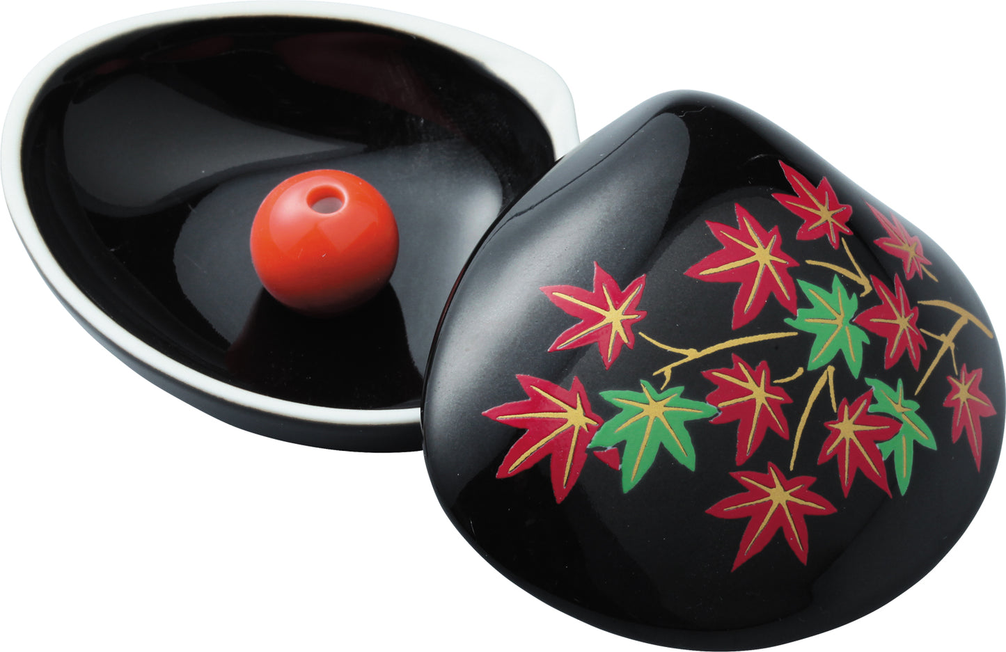 Plato de incienso con forma de concha- Arce Japonés (negro)