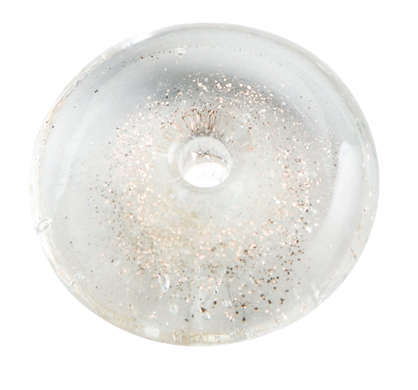 Plato de vidrio brillante ( transparente )