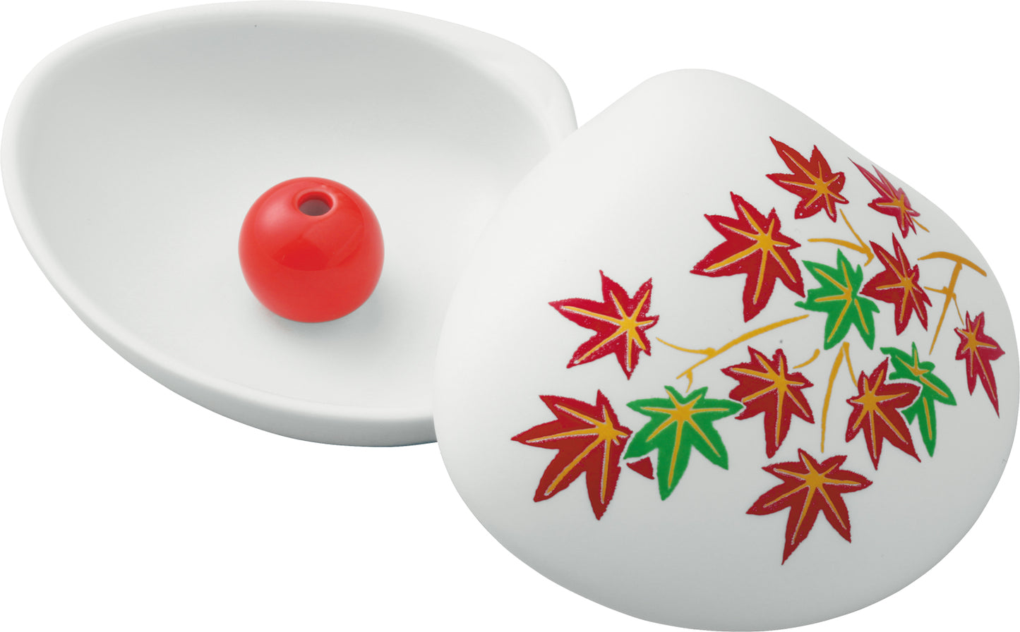 Plato de incienso con forma de concha- Arce Japonés (blanco)