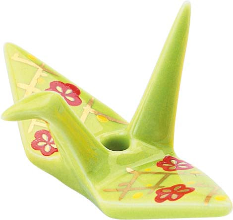 Portainciensos Grulla de Origami ( Crema )