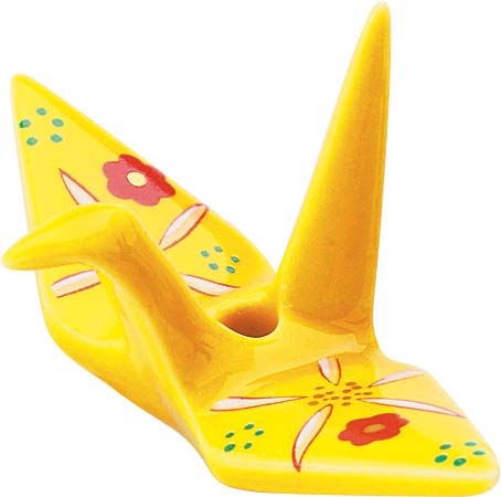 Portainciensos Grulla de Origami ( Flores de Colza )